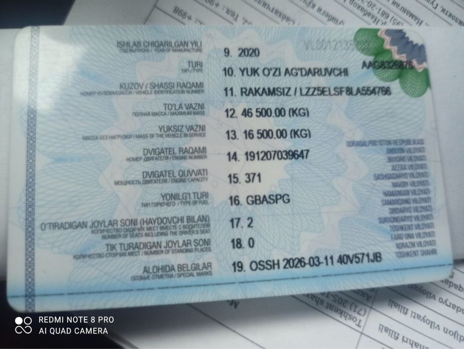 Howo самасвал завотской саларкали сотилади