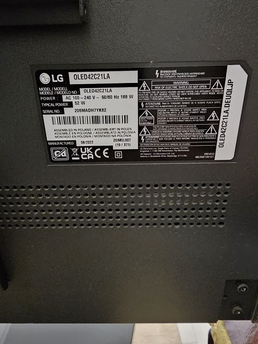 TV oled Lg 42c21