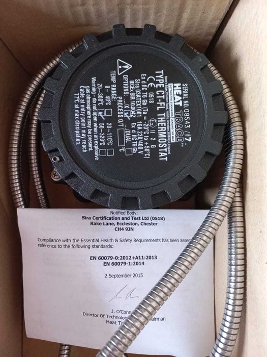 Продам термостат -терморегулятор HEAT TRACE | Thermostat CT-FL/2C/C/X
