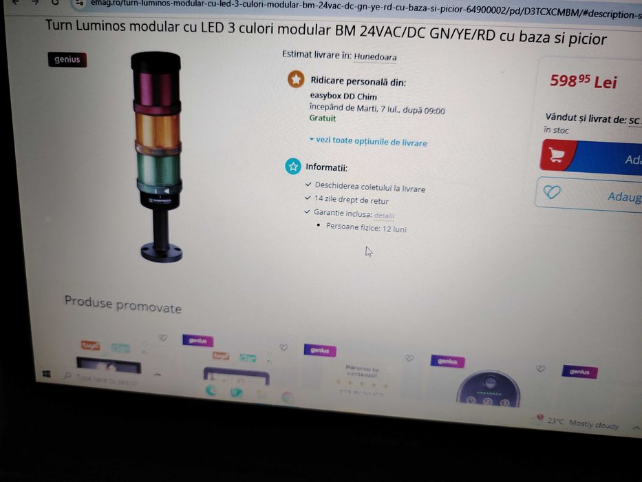 Turn Luminos modular cu Led 3 culori , 24 V