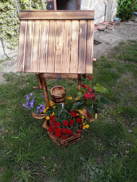 (10% отстъпка) Декоративен геран, кладенец, декорация за дома