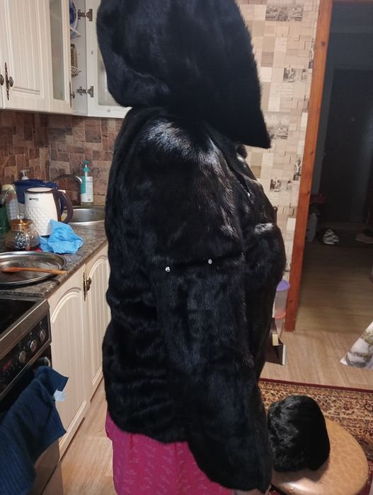 Норковая шуба и норковая шапка