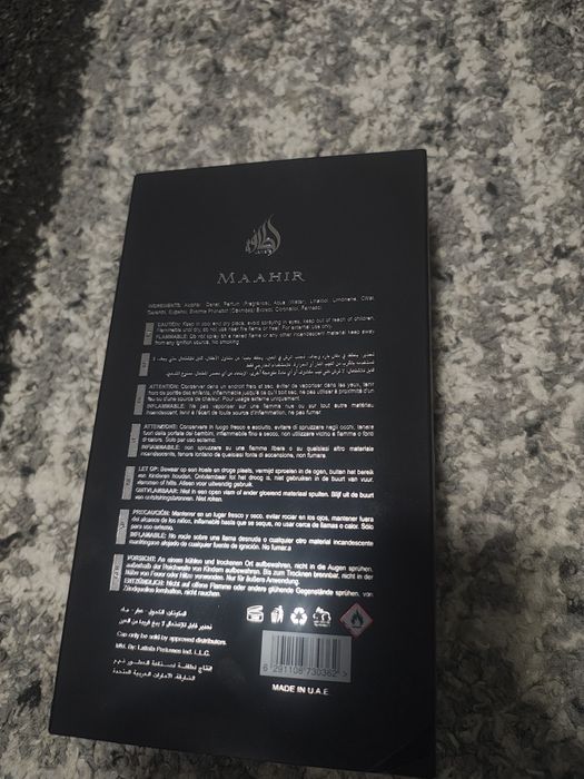 Lattafa Maahir Black Edition – 100ml