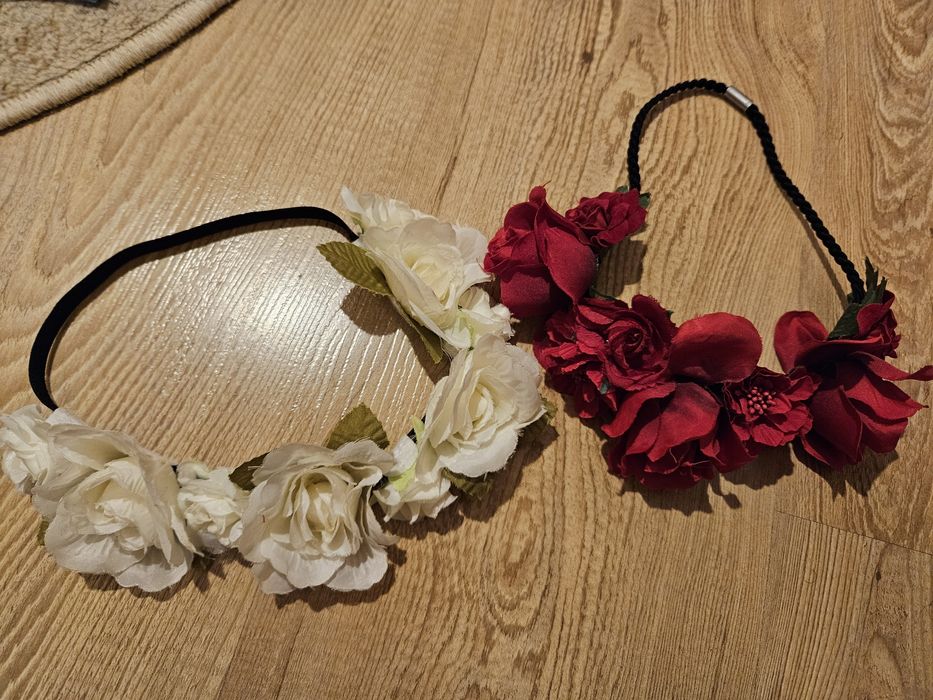 Коса, опашка екстеншън, Венче, диадема от цветя, рози