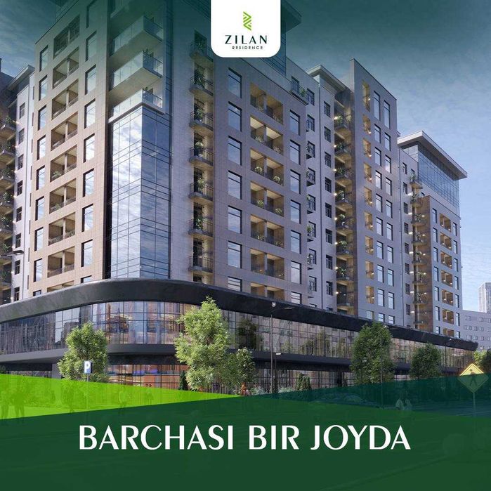 ЖК "Zilan Residence". 3-комнатная, 95.2 м², Махтумкули, Texno park