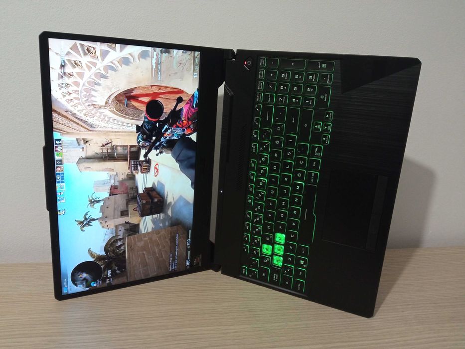 Laptop I7 GAMING 144Hz RATA REFRESH placa video dedicata NVIDIA 16GB ram ecran 15.6 inch IPS 2 placi video windows 11 SSD nvme ASUS ROG TUF