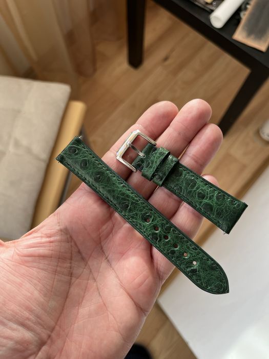 Curea pentru ceas Omega lucrata manual din piele de lux