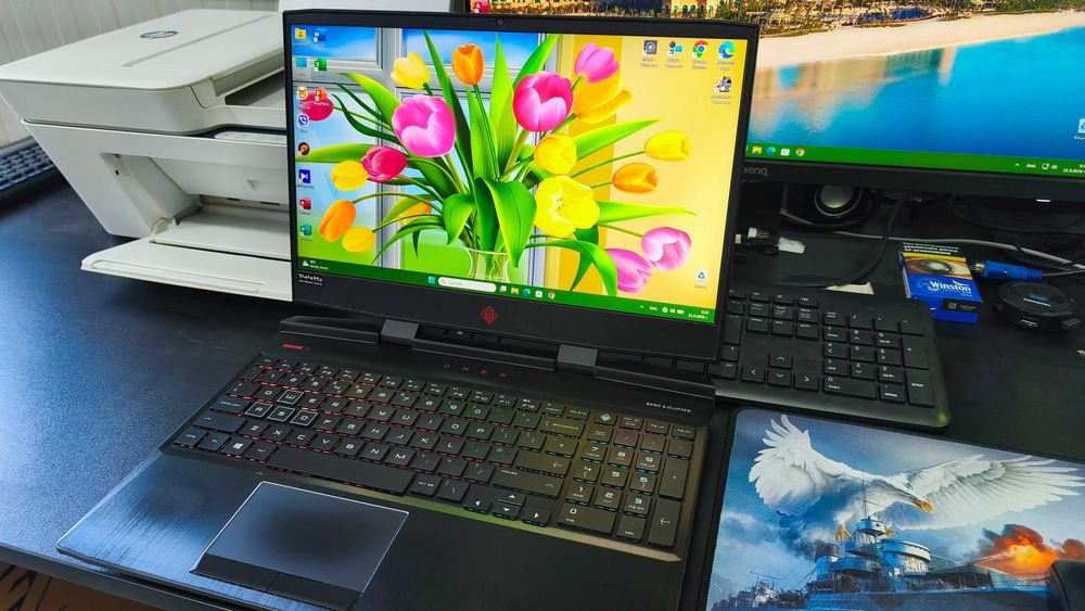 Геймърски 15.6” IPS 144Hz Лаптоп HP Omen с Intel i7 / RTX 2060 / 24Gb RAM / SSD 1Tb