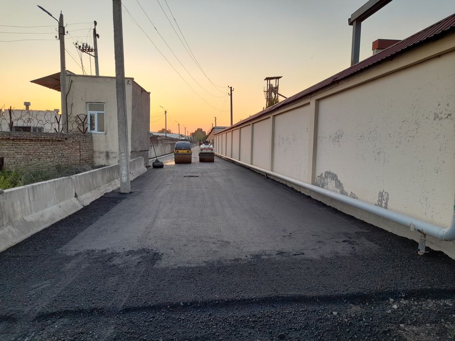 Асфальт киламиз Асфальтирований дорог Asfalt ishlari arzon va sifatli