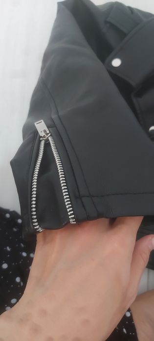 Кожаный пиджак бу экокожа