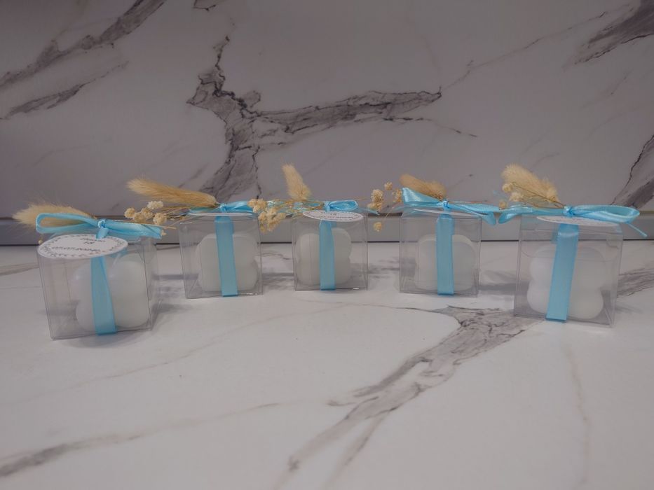 Подаръчета за гости за сватба, кръщене, юбилей, абитуриенти бял или др