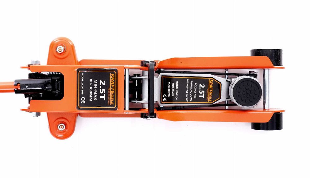 Нископрофилен хидравличен крик тип ''крокодил'' KRAFT & DELE , 2.5 T