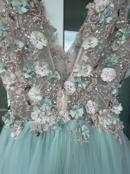 Rochie din Tulle Mint Serendipity Couture, Zaza Boutique