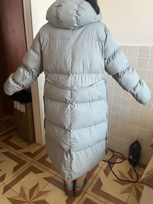 Зимний пуховик длинный