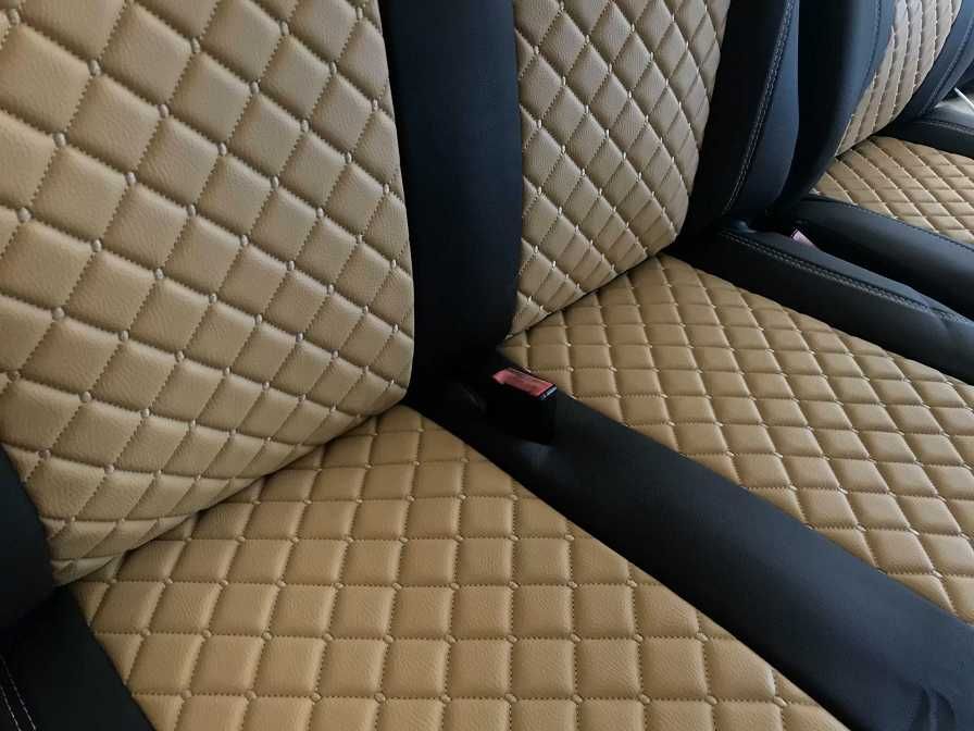 Тапицерия за цял автомобил Лукс Кожа/Плат -55060