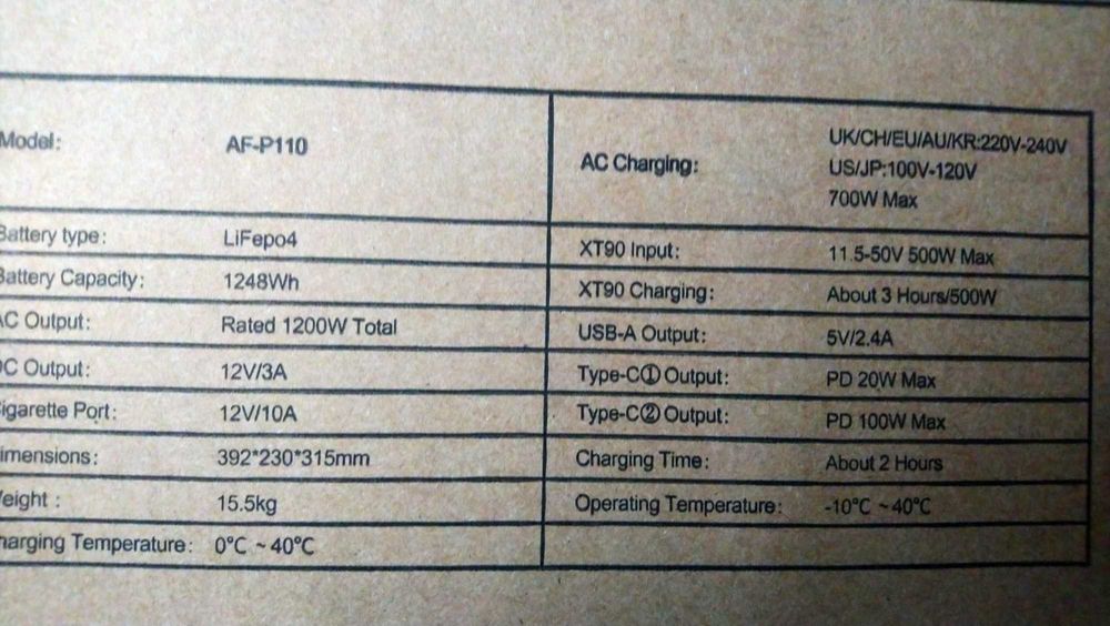 Преносима ел. централа AFERIY P110