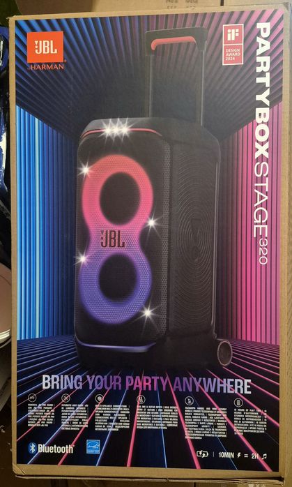 JBL PartyBox Stage 320 | 15 месеца ГАРАНЦИЯ | Като нова |