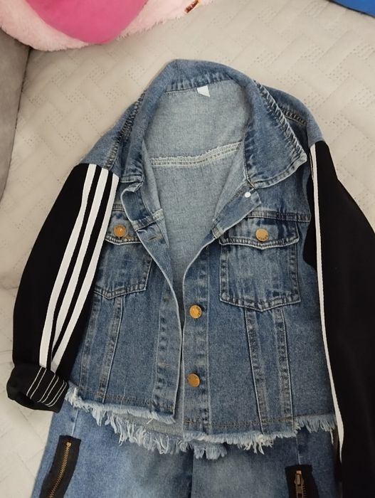 Джинсовый костюм для девочки