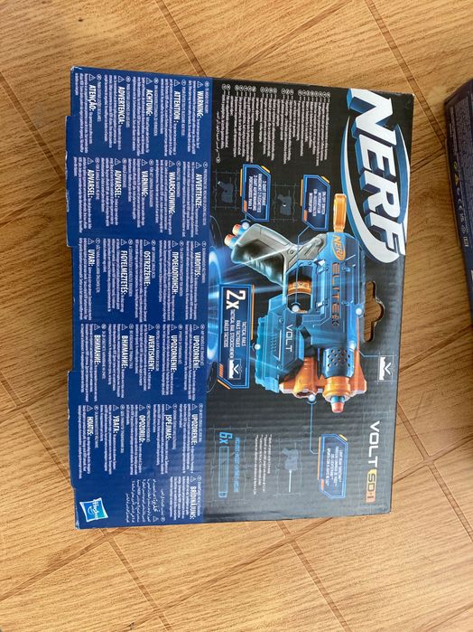 Пушка Nerf с лазер с 6 патрона