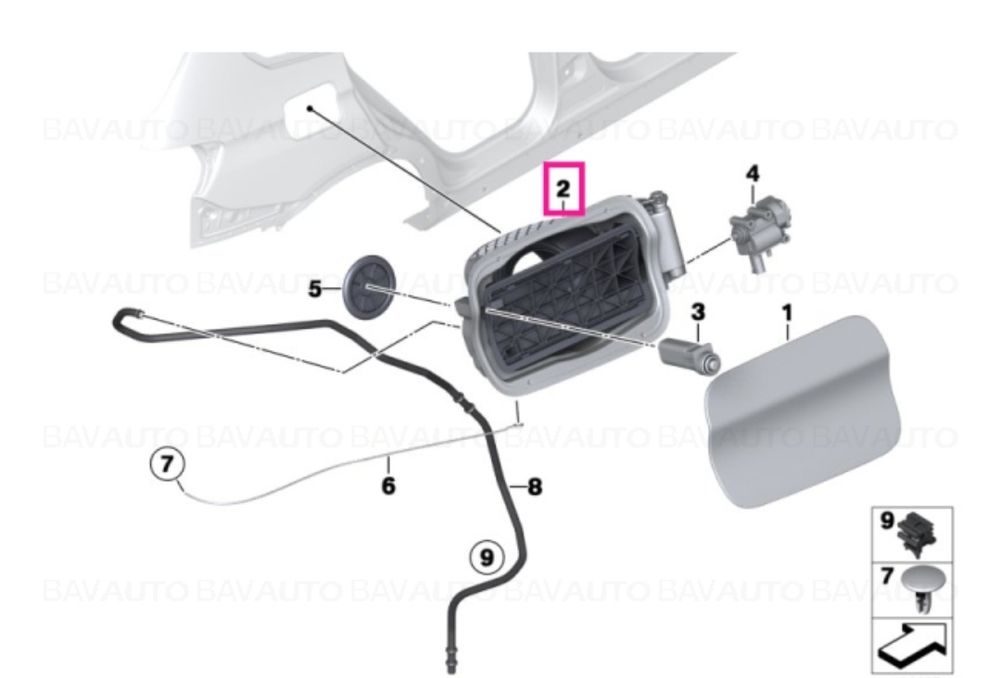 Clapeta capac bușon rezervor alimentare BMW X3 F25 7213035
Pe