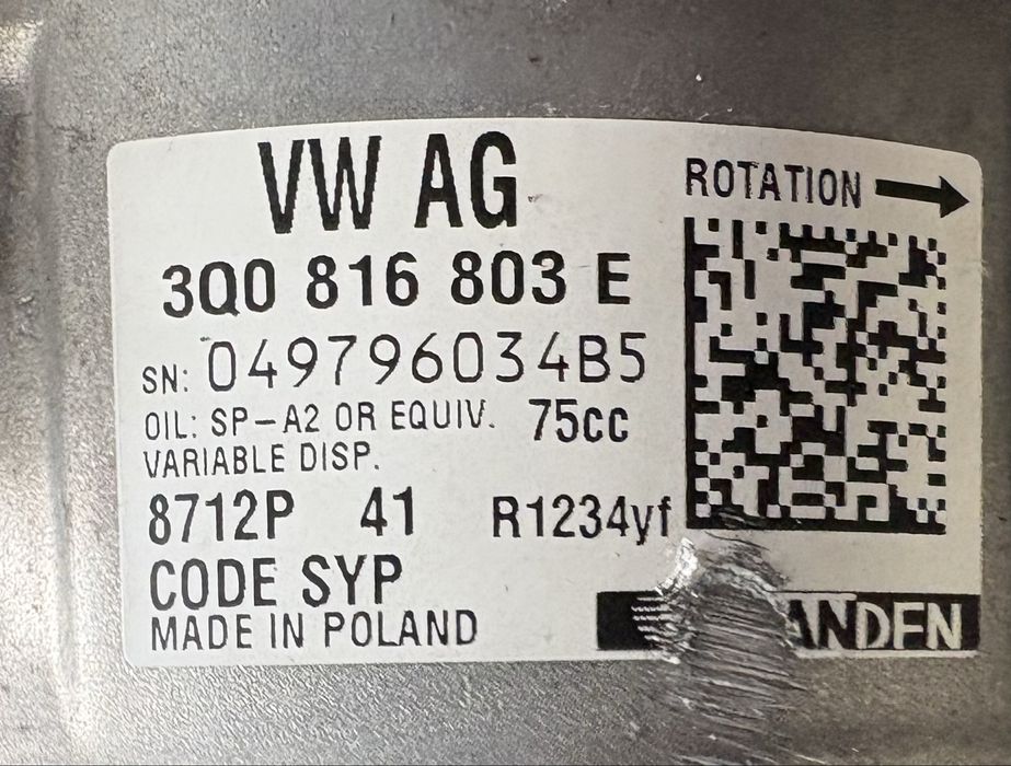 Vw Golf 8 2.0 gti 245 кс Компресор Климатик