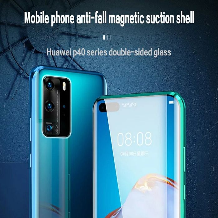 Двоен Магнитен Кейс за Huawei P40 Pro P50 / P40 Lite 360 градуса кейс