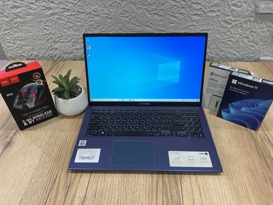Ноутбук бизнес класса ASUS VivoBook 15/Core i3-1005G1/4GB/512GB/UHD