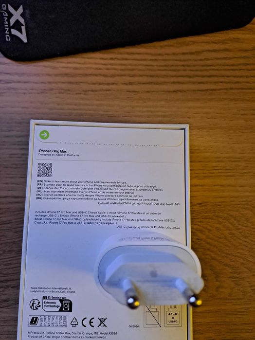 Iphone 17 pro max 1TB sigilat