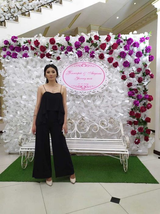 Двойка черная однотонная