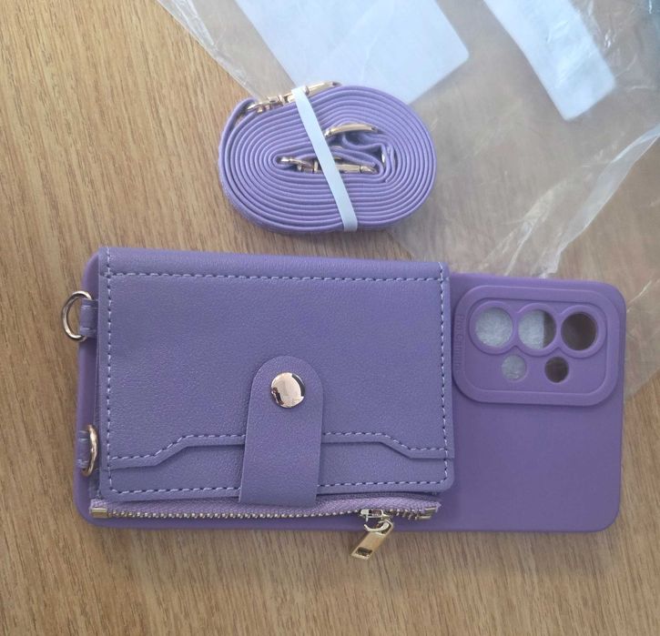 Husa de telefon Samsung A53 si S25 cu portofel si curea