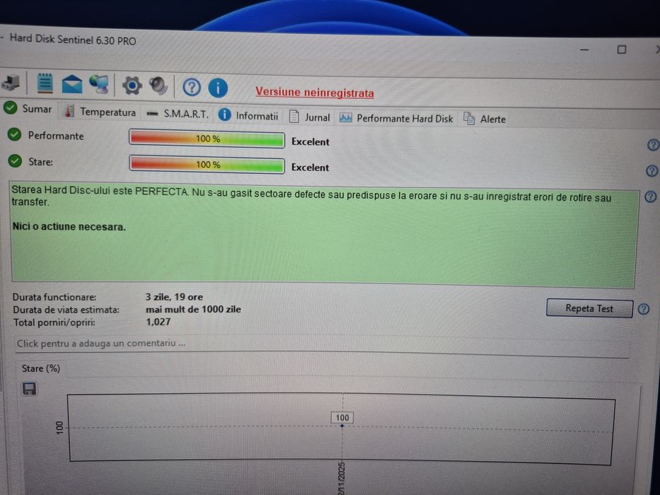 Hard nou 1TB 2.5inch cu doar 3 zile functionare 100% garantie