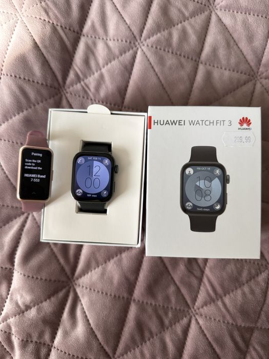 Huawei Watch Fit 3 + подарък Huawei Band 7