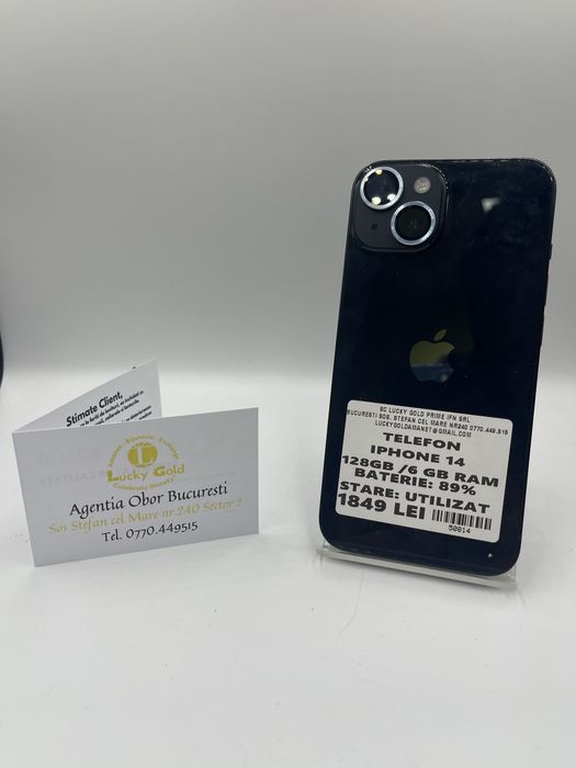 Iphone 14 128GB/89 Baterie FACTURA/GARANTIE #50814