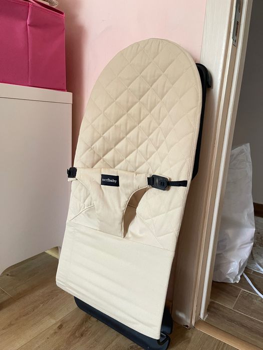 Бежово бебешко гнездо Cotton – люлеещо се