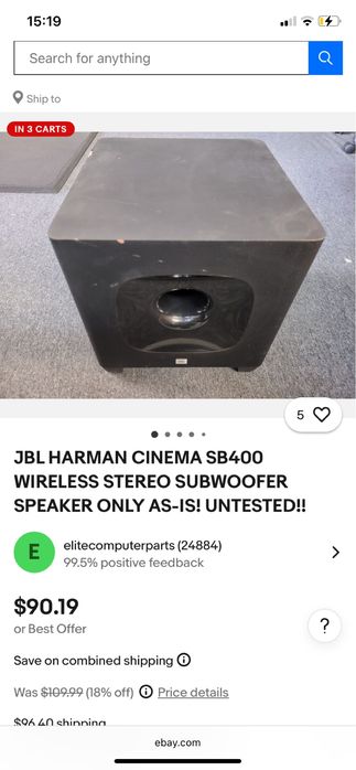 Vand sistem JBL wirless