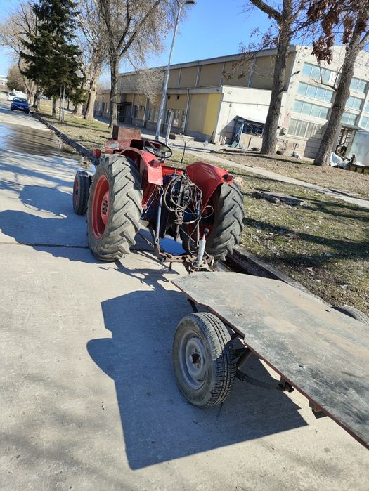Трактор SAME с инвентар и автомобилно ремърке