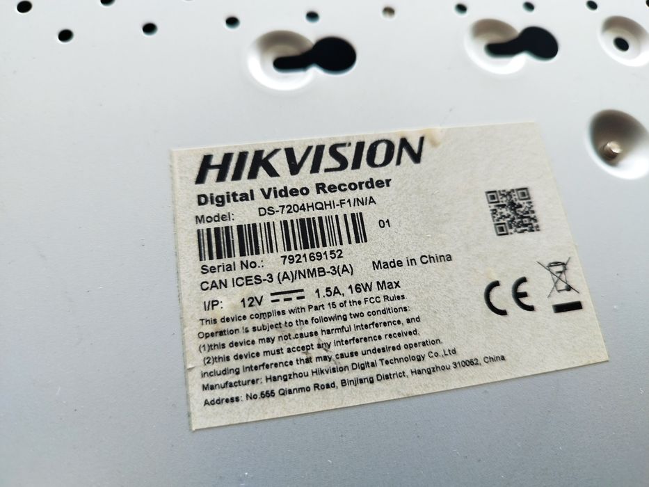 4 канален ДВР HIKVISION DS-7204HQHI-F1/N/A