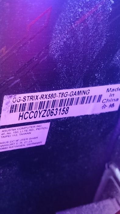 Asus ROG RX580 8Gb