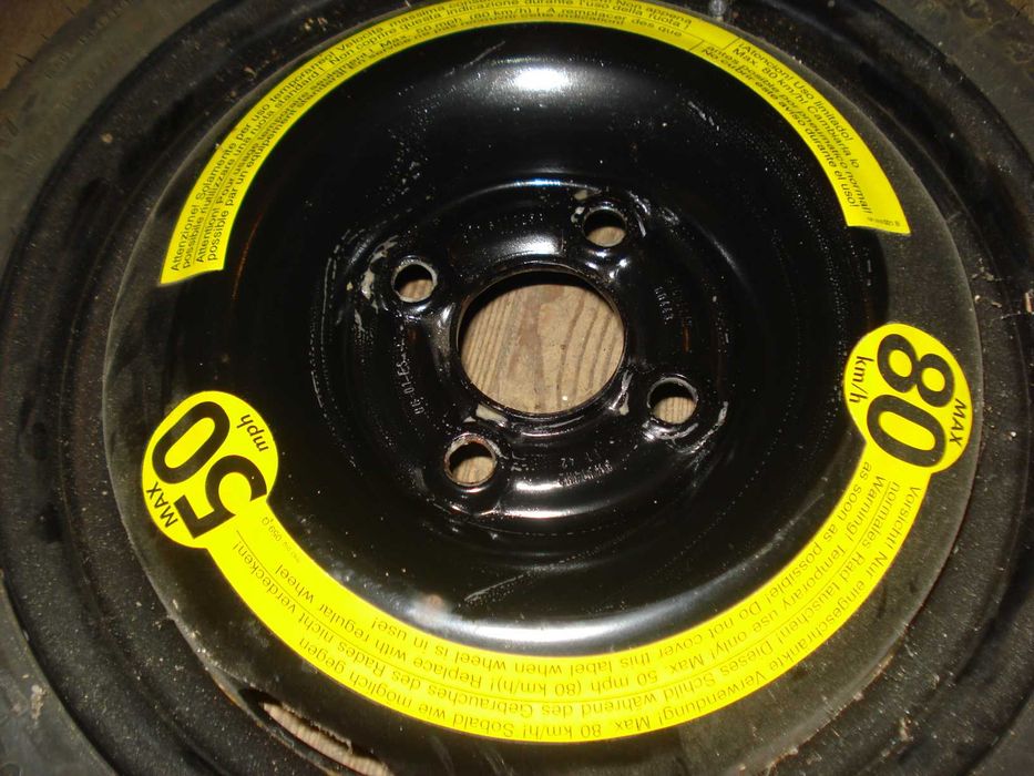 roata de rezerva mica slim 105 70 R14 opel polo dacia 4 prezoane