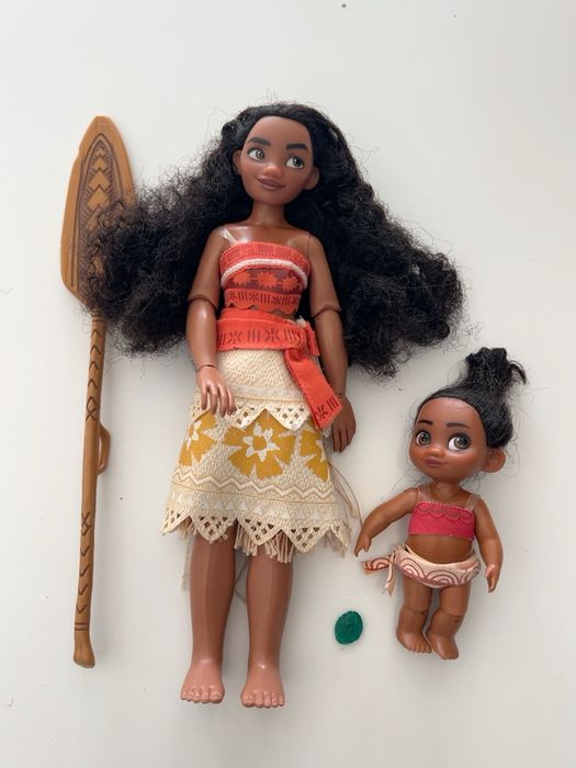 Disney Moana / Vaiana + mini Moana + vâslă – set 2 păpuși