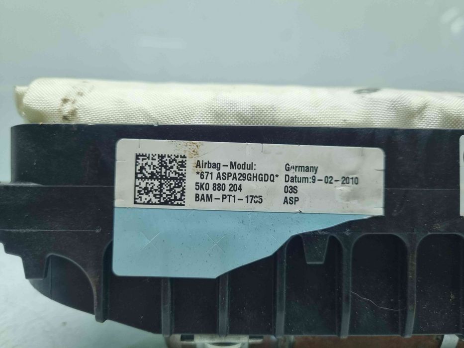 Airbag pasager Volkswagen Golf 6 (5K1) GTD [Fabr 2009-2013] 5K0880204