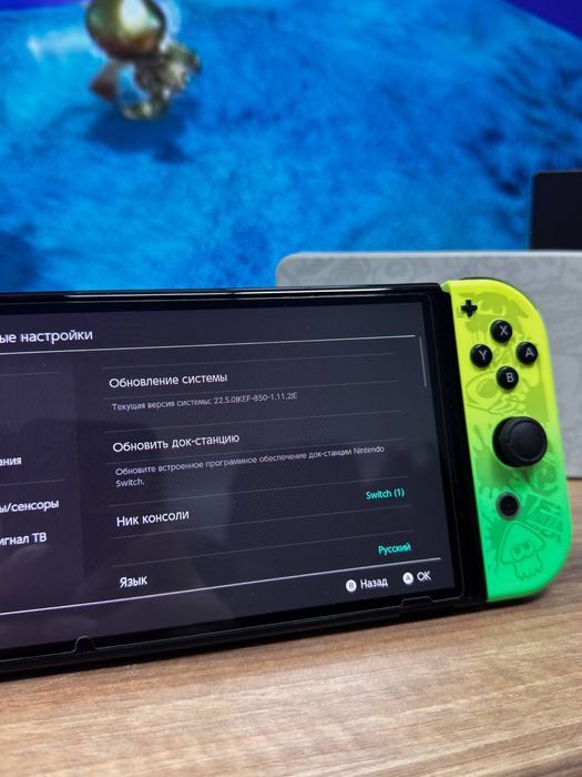 Nintendo Switch Oled Splatoon edition прошитая
