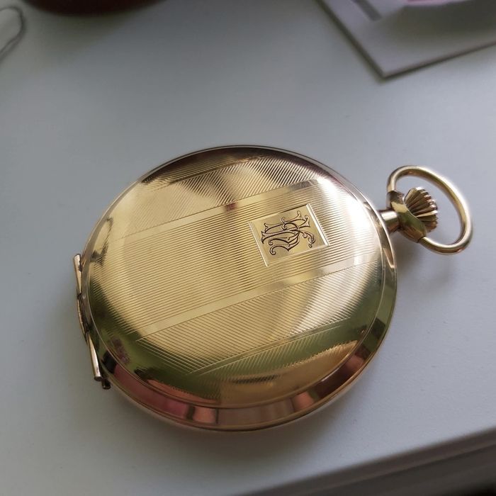 Ceas buzunar superb, mecanism FHF