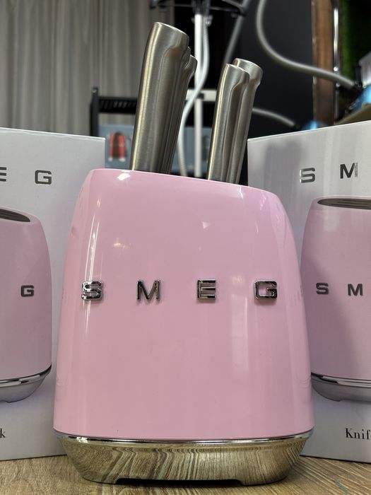 Набор кухоных ножей SMEG в ретро стиле/оптом/розницу