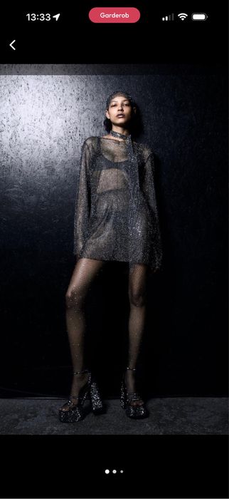 Платье Зара стразами