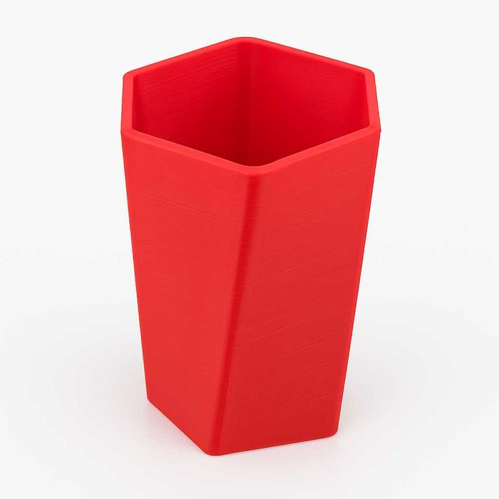 Mini vază imprimată 3D – design modern hexagonal