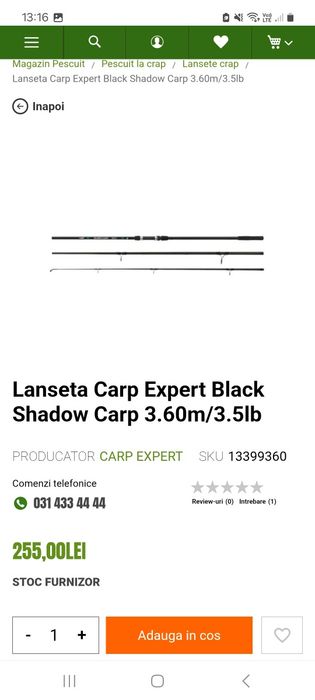 Set complet crap: carp zpom, spro, ryobi, carp expert