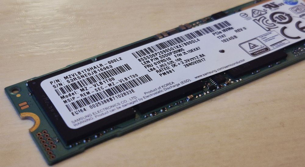 1TB Samsung NVMe