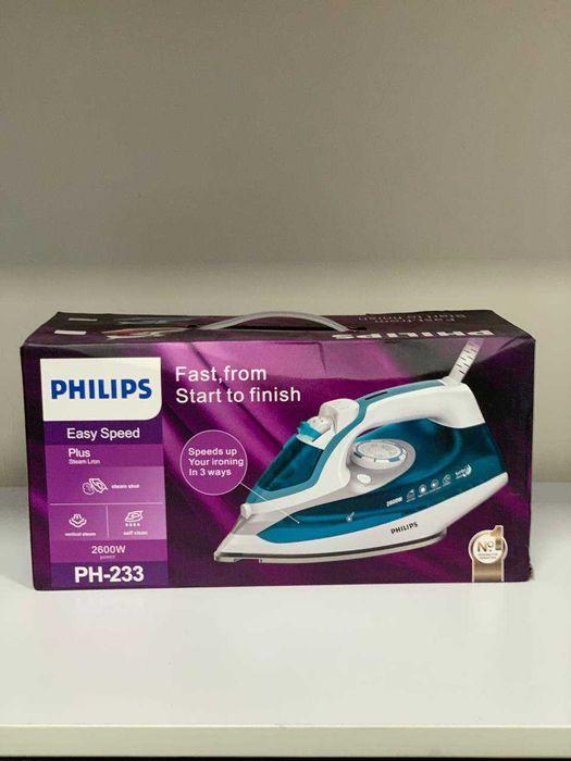 Variant A: Philips PH-233 dazamol (2600 Watt) — Yangi, kuchli bug'li
