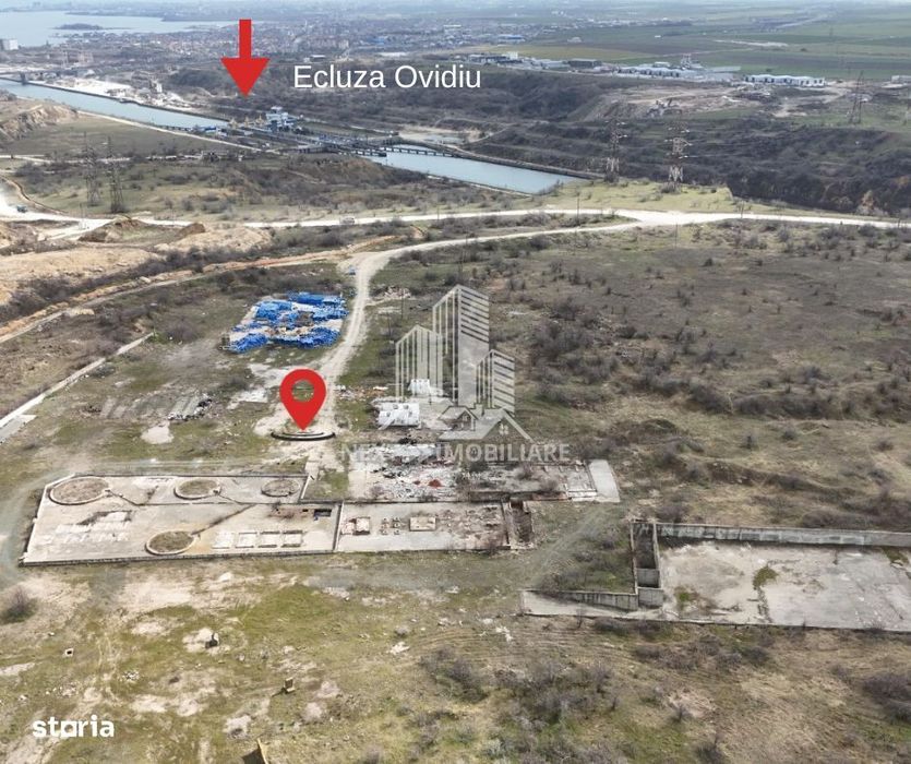 Teren intravilan 59.072 mp – zonă industrială Ovidiu,